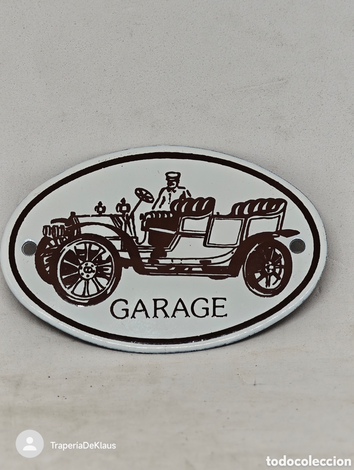 Coleccionismo: Placa Decorativa Esmaltada &rdquo;GARAGE&rdquo; - car106