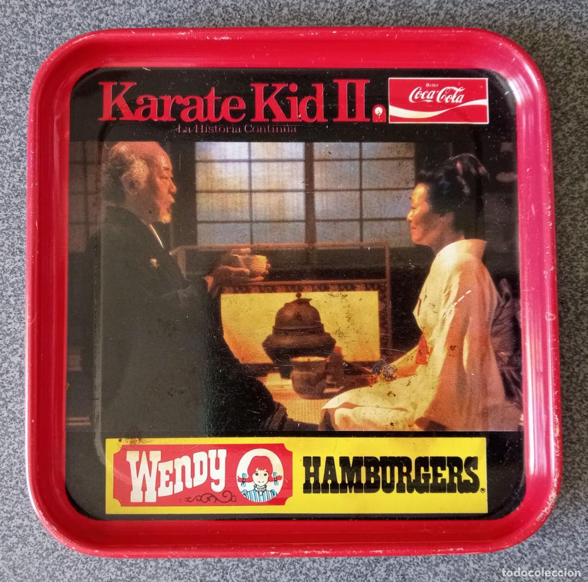 Coleccionismo: Bandeja peque&ntilde;a Wendy Hamburgers Karate Kid II