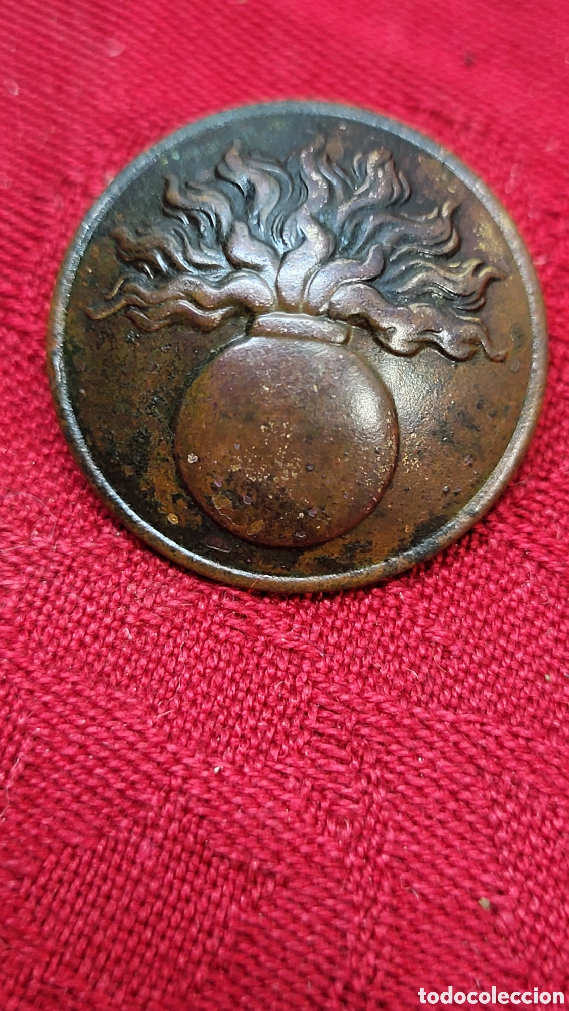 Coleccionismo: Boton antiguo militar siglo XIX - Foto 1