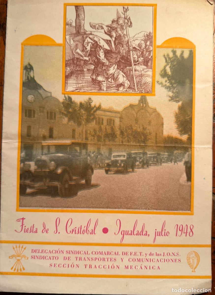 Coleccionismo: FIESTA DE S.CRIT&Oacute;BAL. IGUALADA, JULIO 1948.
