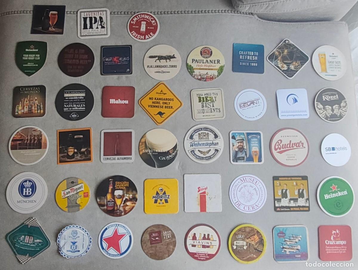 Colecionismo: LOTE DE 43 POSAVASOS VARIADOS (CRUZCAMPO / CERVEZAS DEL MUNDO / MAELOC / OFFICIAL IRISH PUB / ETC..)