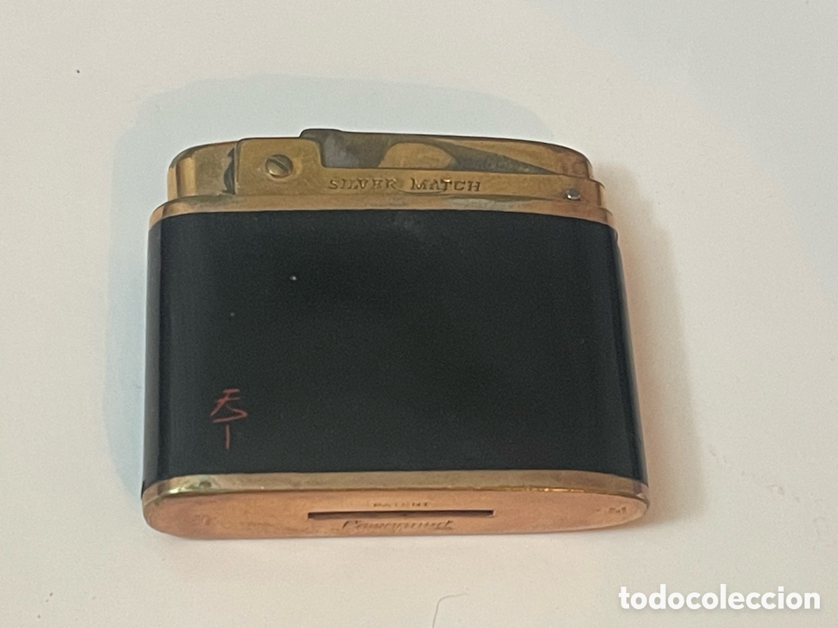 Coleccionismo: Mechero Silver Match chapado oro para restaurar