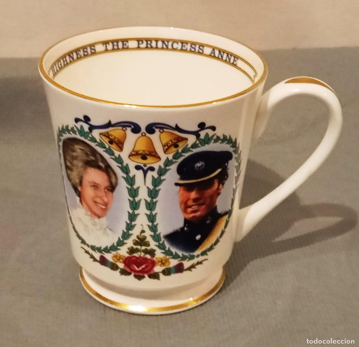 Coleccionismo: Taza Conmemorativa Boda Princesa Ana.
