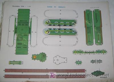 Coleccionismo recortables: CARRO DE COMBATE RECORTABLE - Foto 1