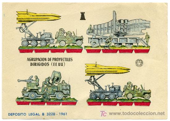 Coleccionismo recortables: RECORTABLES. AGRUPACION DE PROYECTILES DIRIGIDOS E.E.U.U. 1961 - Foto 1