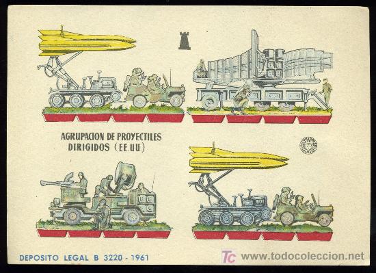 Coleccionismo recortables: RECORTABLES. AGRUPACION DE PROYECTILES DIRIGIDOS (E.E.U.U.). 1961 - Foto 1