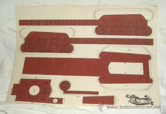 Coleccionismo recortables: RECORTABLE TANQUE,EMULSION SCOTT - Foto 1