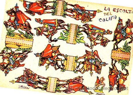 Coleccionismo recortables: RECORTABLE LA ESCOLTA DEL CALIFA - Foto 1