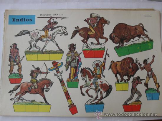 Coleccionismo recortables: EVA 2108 INDIOS - Foto 1