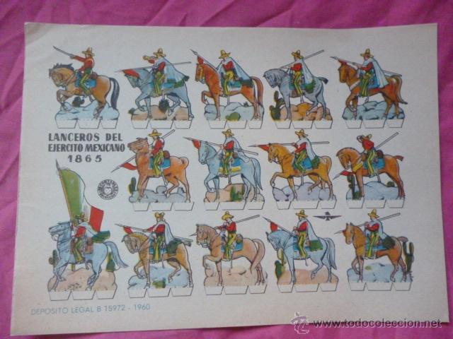Coleccionismo recortables: Lanceros mexicanos - Foto 1