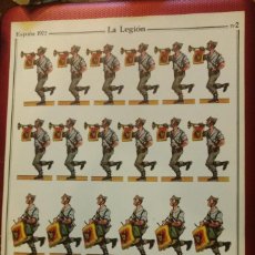 Coleccionismo Recortables: RECORTABLE LAMINA LA LEGION ESPAÑA 1972 Nº 2. D. SALAS. Lote 102591379