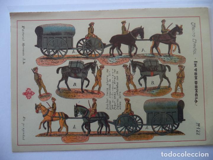Coleccionismo recortables: HERNANDO 122 EJERCITO ESPA&Ntilde;OL INTENDENCIA - Foto 1