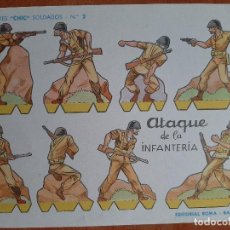 Coleccionismo Recortables: RECORTABLE CHIC SOLDADOS : ATAQUE DE INFANTERÍA Nº 2
