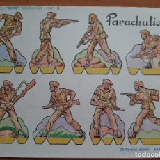 Coleccionismo Recortables: RECORTABLE CHIC SOLDADOS : PARACHUTISTAS Nº 3