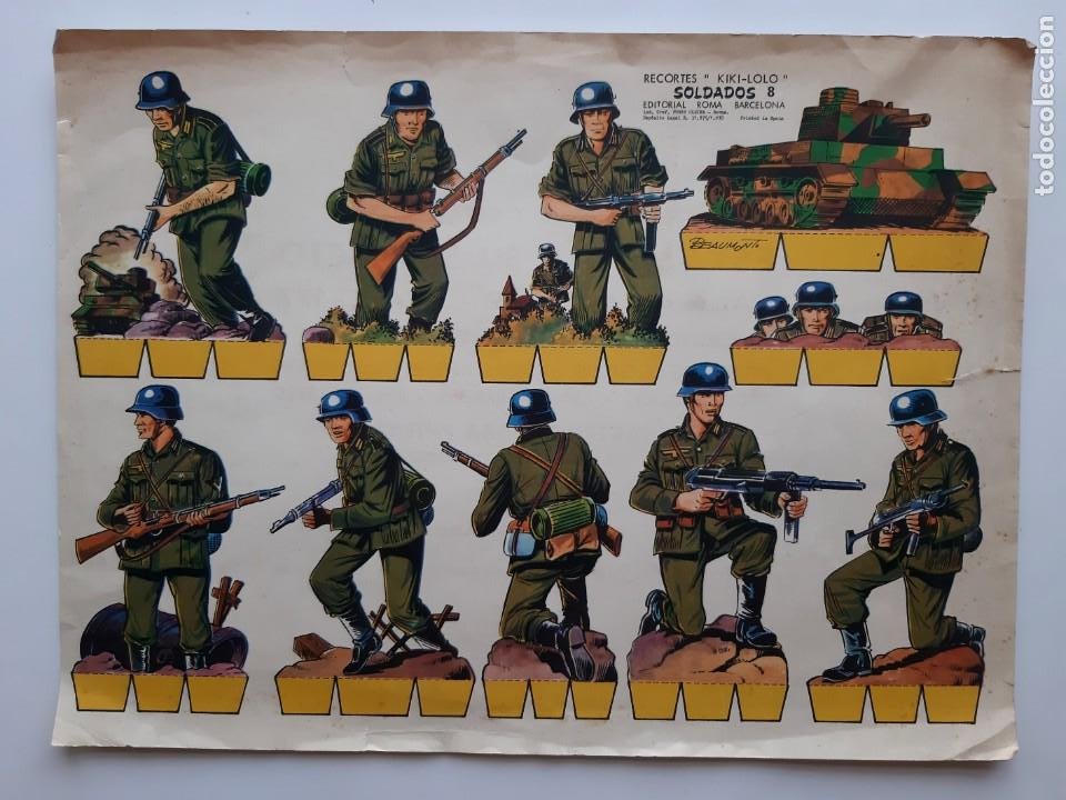 antiguo recortable recortes kiki-lolo edi. roma - Buy Antique paper dolls  of soldiers on todocoleccion
