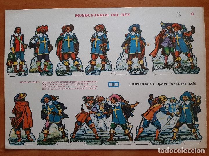 Coleccionismo recortables: RECORTABLE: MOSQUETEROS DEL REY - Foto 1
