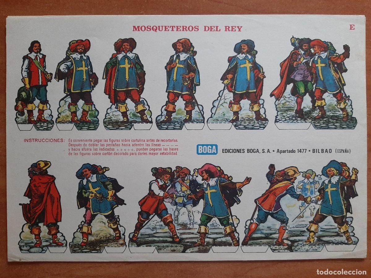 Coleccionismo recortables: REC0RTABLE MOSQUETEROS DEL REY - Foto 1