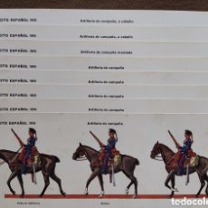 Coleccionismo Recortables: ESPAÑA EJÉRCITO ESPAÑOL 1910 ARTILLERÍA DE CAMPAÑA LÁMINA RECORTABLE LOTE 8