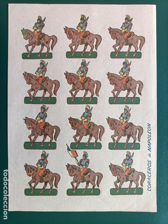 Coleccionismo recortables: CORACEROS DE NAPOLE&Oacute;N RECORTABLE OBSEQUIO DE LA RISA - Foto 1