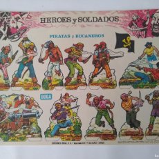 Coleccionismo Recortables: CUADERNO CON OCHO HOJAS HEROES Y SOLDADOS BOGA BILBAO 1973. Lote 403207814