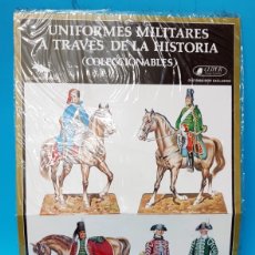 Coleccionismo Recortables: RECORTABLES UNIFORMES MILITARES A TRAVES DE LA HISTORIA. SERIE A-4. CLIPER PLAZA & JANES. PRECINTAD