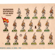 Coleccionismo Recortables: RECORTABLES BRUGUERA.- INFANTERÍA ESPAÑOLA EN EL RIF (1909) - SOLDADOS MILITARES - GUERRA DE ÁFRICA