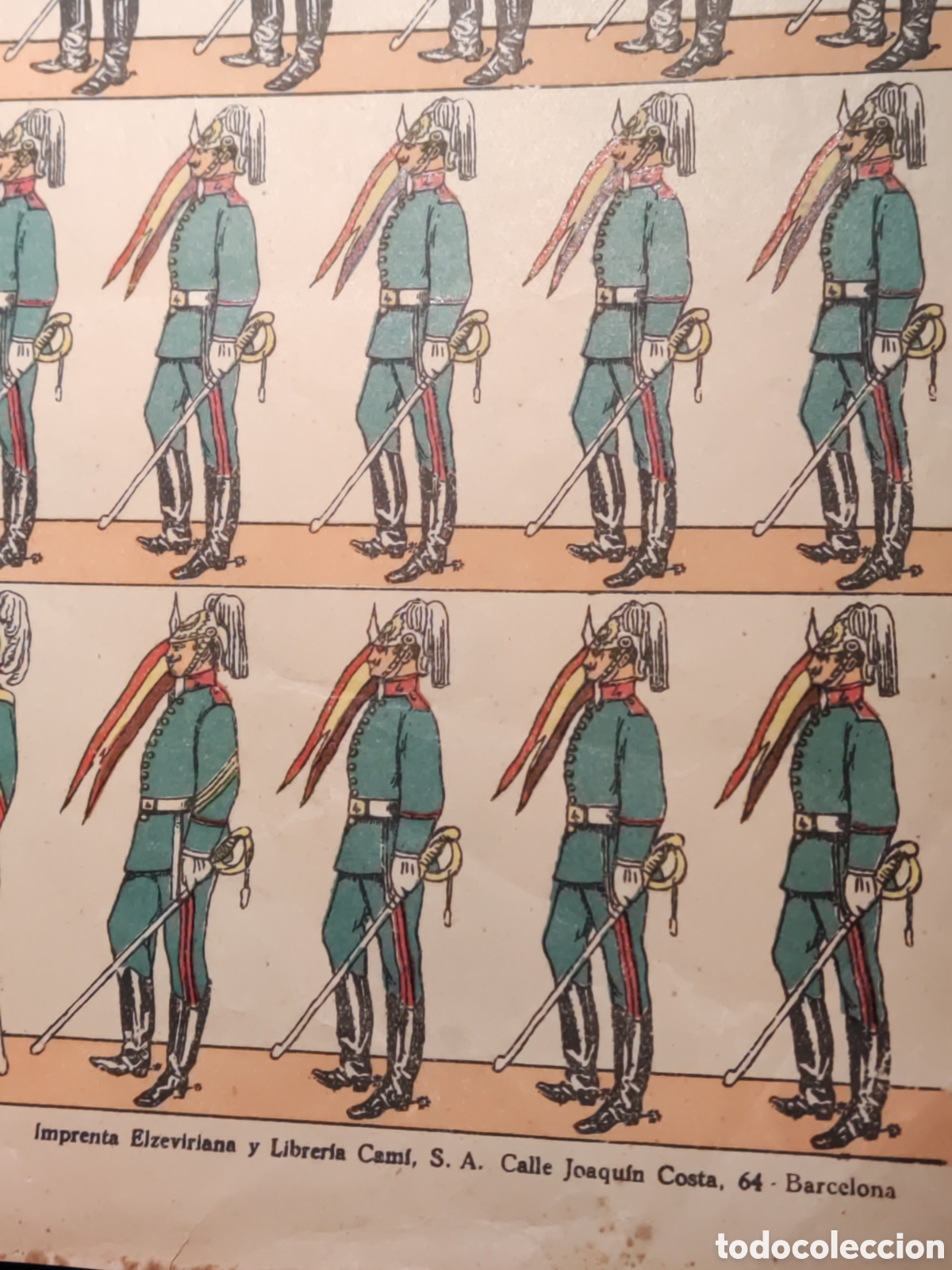 Coleccionismo recortables: Ejercito espa&ntilde;ol. Lanceros - Foto 2