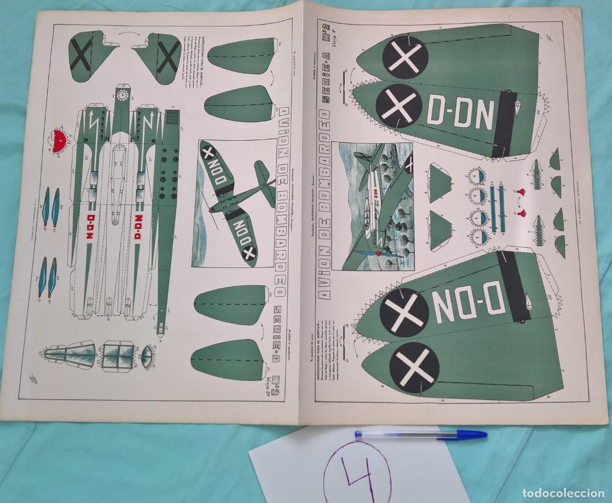 Coleccionismo recortables: Avion de Bombardeo Heinkel HE 70 Blitz,Rayo..Legion Condor..Aleman ..gran recortable Guerra Civil.04