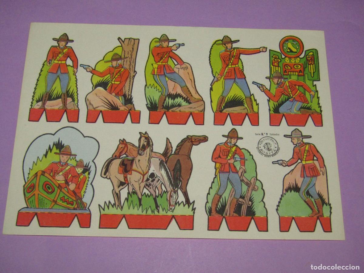 Coleccionismo Recortables: Antigua Lamina Recortable POLICIA MONTADA DE CANAD&Aacute; de Recortes ROSITA - A&ntilde;os 1950s