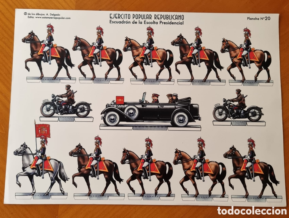 Coleccionismo Recortables: Guerra Civil Ej&eacute;rcito Popular Rep&uacute;blica Espa&ntilde;ola original buen estado ved fotos