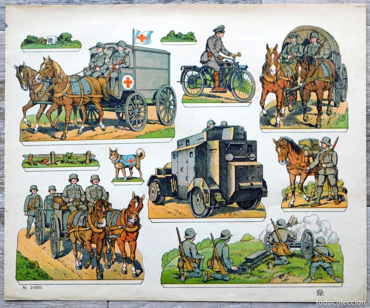 Coleccionismo Recortables: III REICH DEUTSCHES REICH ORIGINAL - ANTIGUO RECORTABLE ALEMAN - J.F.S. J.F. SCHREIBER ESSLINGEN