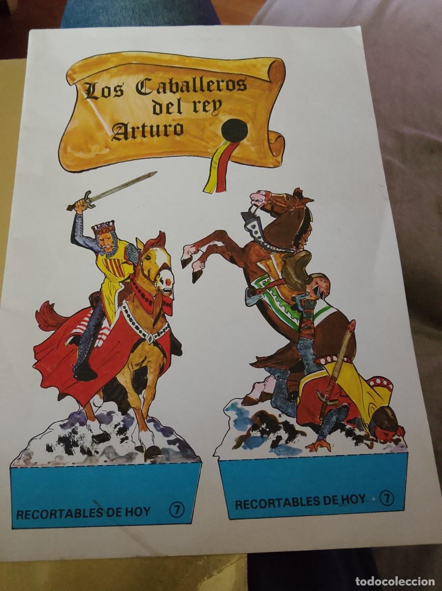 Coleccionismo Recortables: Antiguo Librito con 6 L&aacute;minas Recortables LOS CABALLEROS DEL REY ARTURO de Edic. BAUSAN del A&ntilde;o 1979