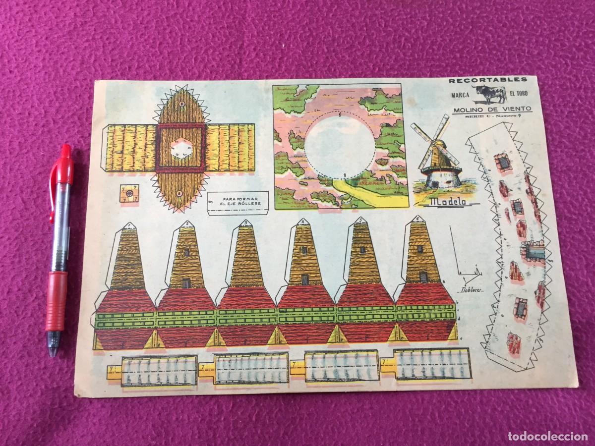 Coleccionismo Recortables: RECORTABLES MARCA EL TORO SERIE C - N&ordm; 9 MOLINO DE VIENTO - A&Ntilde;OS 40