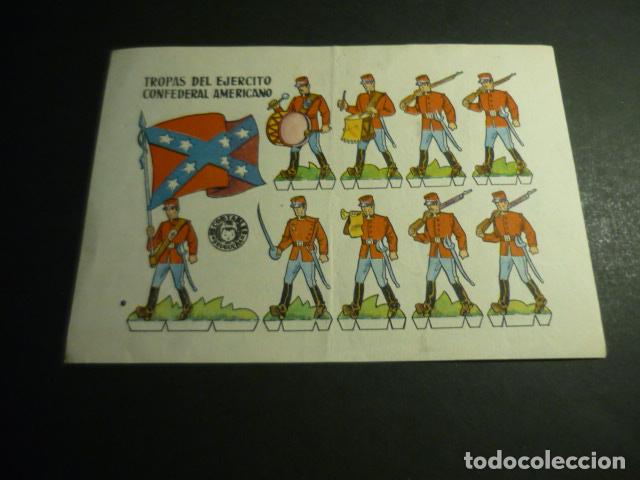 Coleccionismo Recortables: RECORTABLE TROPAS DEL EJERCITO CONFEDERAL AMERICANO