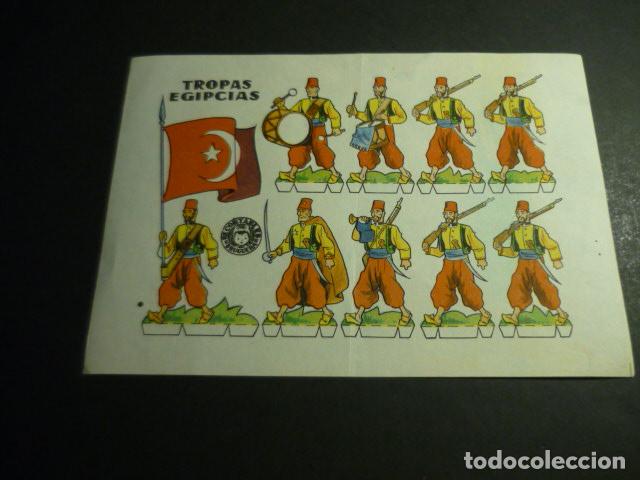 Coleccionismo Recortables: RECORTABLE TROPAS EGIPICIAS