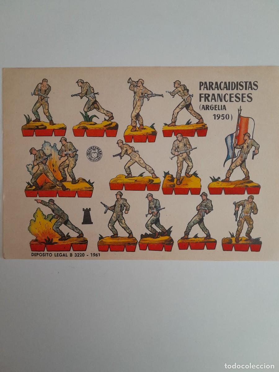 Coleccionismo recortables: RECORTABLES EDITORIAL BRUGUERA - PARACAIDISTAS FRANCESES ARGELIA 1950