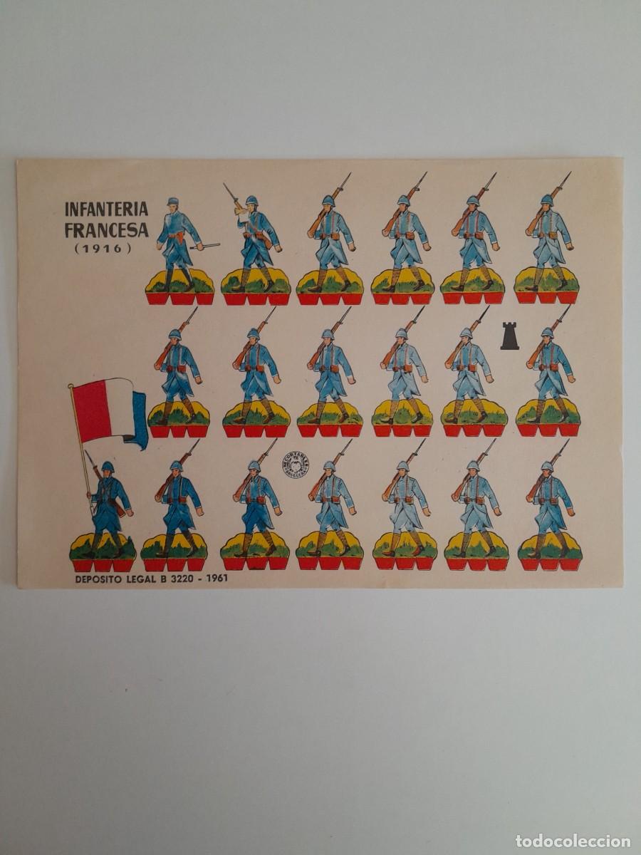 Coleccionismo recortables: RECORTABLES EDITORIAL BRUGUERA - INFANTERIA FRANCESA 1916