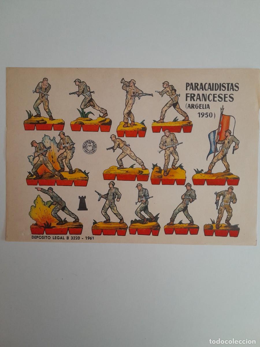 Coleccionismo recortables: RECORTABLES EDITORIAL BRUGUERA - PARACAIDISTAS FRANCESES ARGELIA 1950