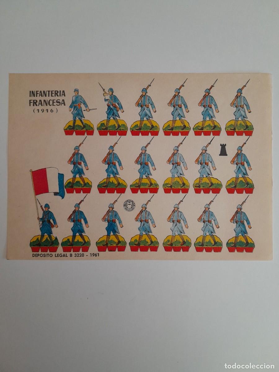 Coleccionismo recortables: RECORTABLES EDITORIAL BRUGUERA - INFANTERIA FRANCESA 1916