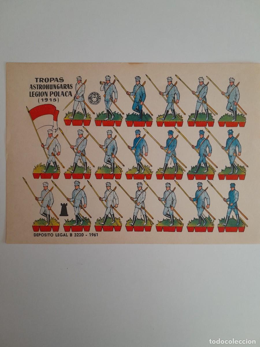 Coleccionismo recortables: RECORTABLES EDITORIAL BRUGUERA - TROPAS AUSTROH&Uacute;NGARAS LEGI&Oacute;N POLACA 1915