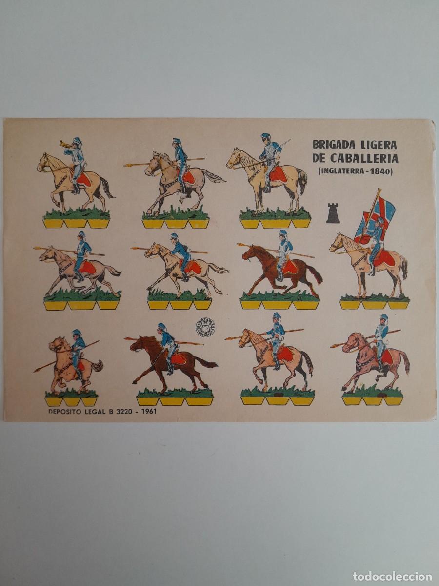 Coleccionismo recortables: RECORTABLES EDITORIAL BRUGUERA - BRIGADA LIGERA DE CABALLERIA INGLATERRA 1840