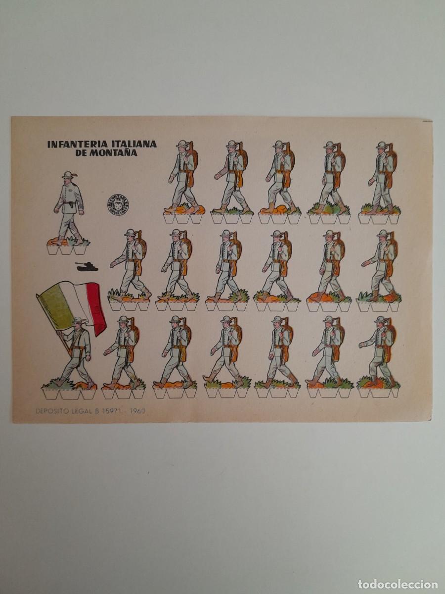 Coleccionismo recortables: RECORTABLES EDITORIAL BRUGUERA - INFANTERIA ITALIANA DE MONTA&Ntilde;A