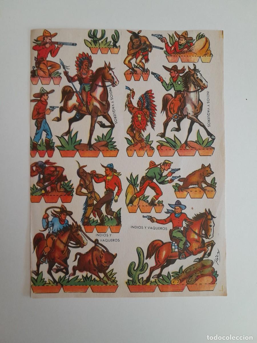Coleccionismo recortables: RECORTABLES - INDIOS Y VAQUEROS