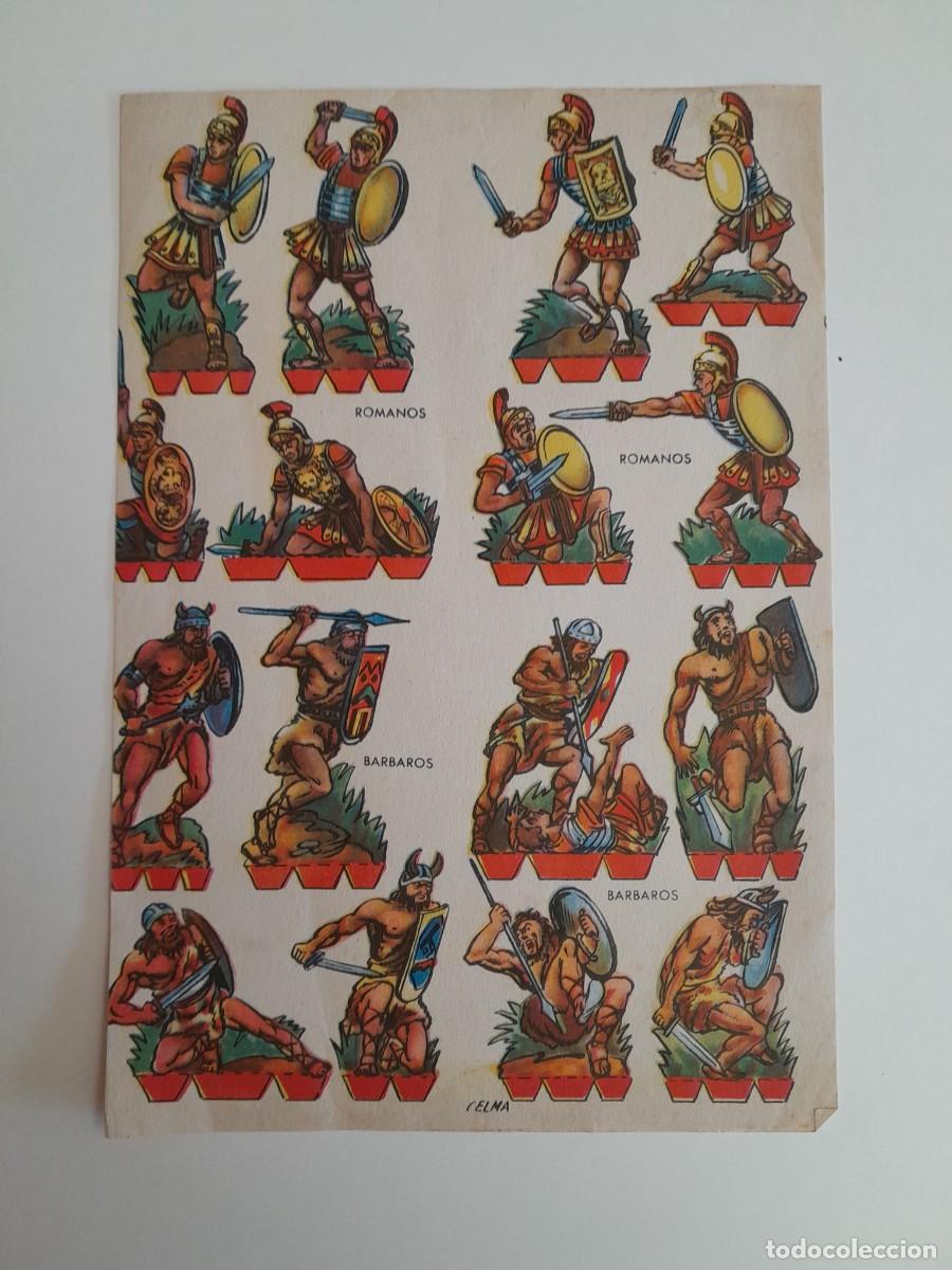 Coleccionismo recortables: RECORTABLES - B&Aacute;RBAROS Y ROMANOS