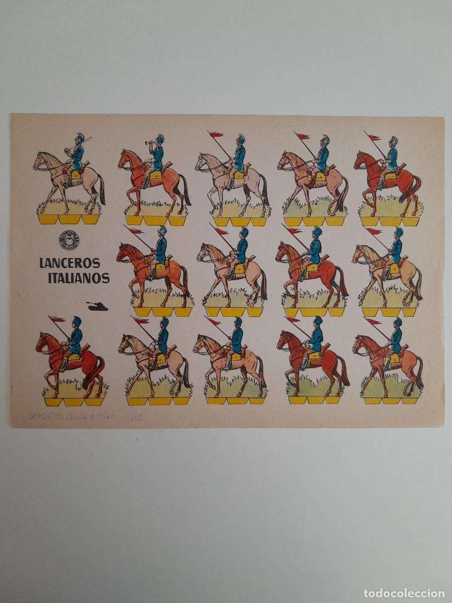Coleccionismo recortables: RECORTABLES EDITORIAL BRUGUERA - LANCEROS ITALIANOS