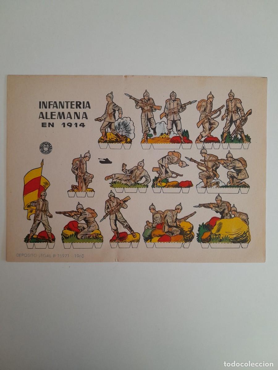 Coleccionismo recortables: RECORTABLES EDITORIAL BRUGUERA - INFANTERIA ALEMANA EN 1914