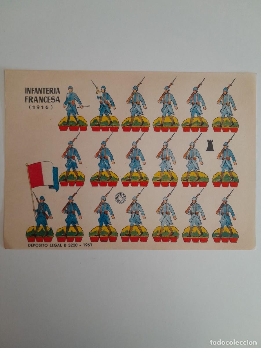 Coleccionismo recortables: RECORTABLES EDITORIAL BRUGUERA - INFANTERIA FRANCESA 1916
