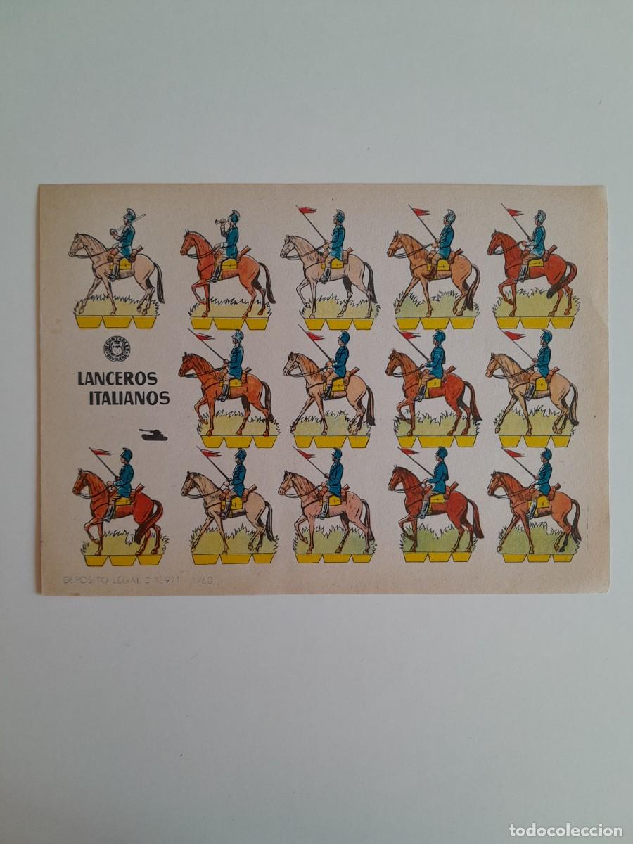 Coleccionismo recortables: RECORTABLES EDITORIAL BRUGUERA - LANCEROS ITALIANOS