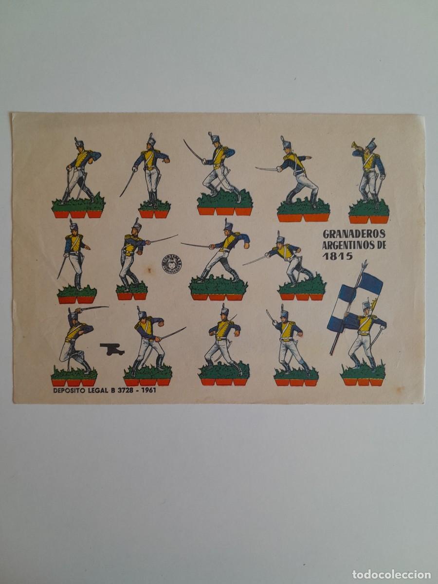 Coleccionismo recortables: RECORTABLES EDITORIAL BRUGUERA - GRANADEROS ARGENTINOS DE 1815