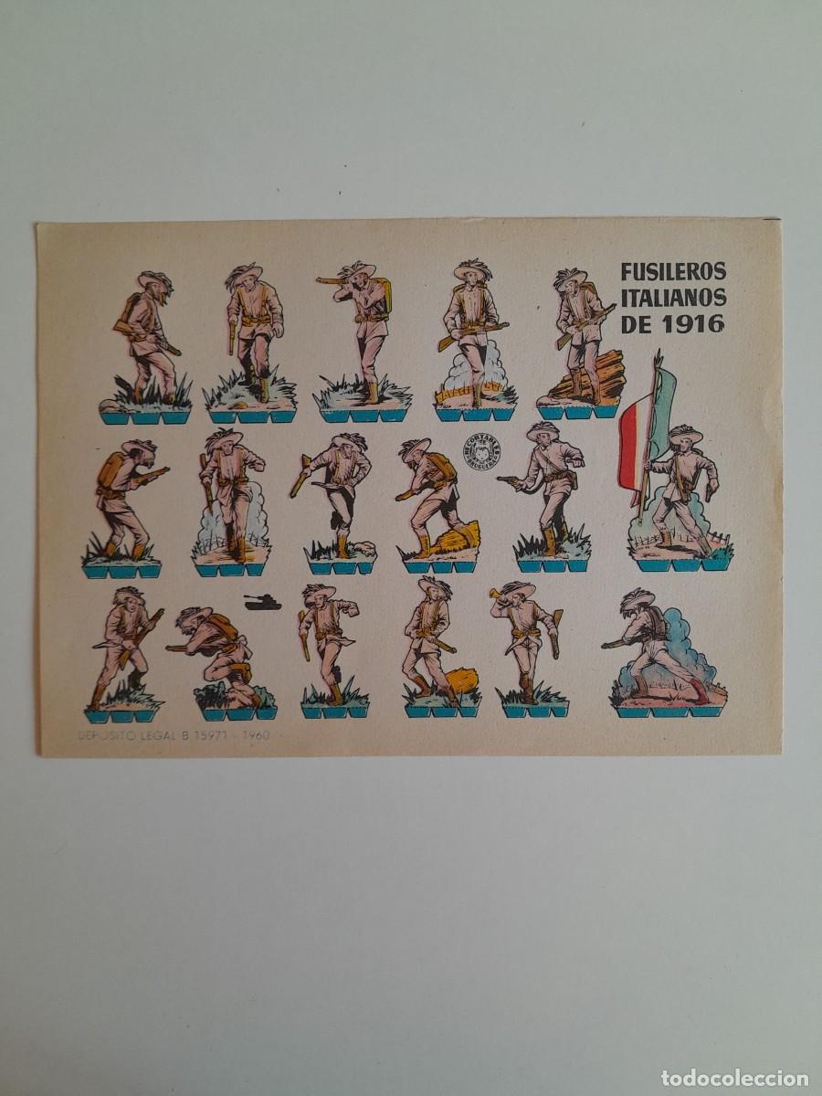 Coleccionismo recortables: RECORTABLES EDITORIAL BRUGUERA - FUSILEROS ITALIANOS DE 1916